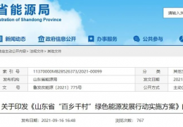 齊齊哈爾地方政策丨《山東省“百鄉(xiāng)千村”綠色能源發(fā)展行動實(shí)施方案》