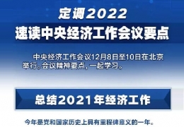 雙鴨山全文＋速覽！中央經(jīng)濟(jì)工作會(huì)議定調(diào)2022